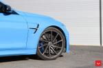 BMW M4 Coupe Yas Marina Blue on Vossen Wheels (CVT) 2017 года